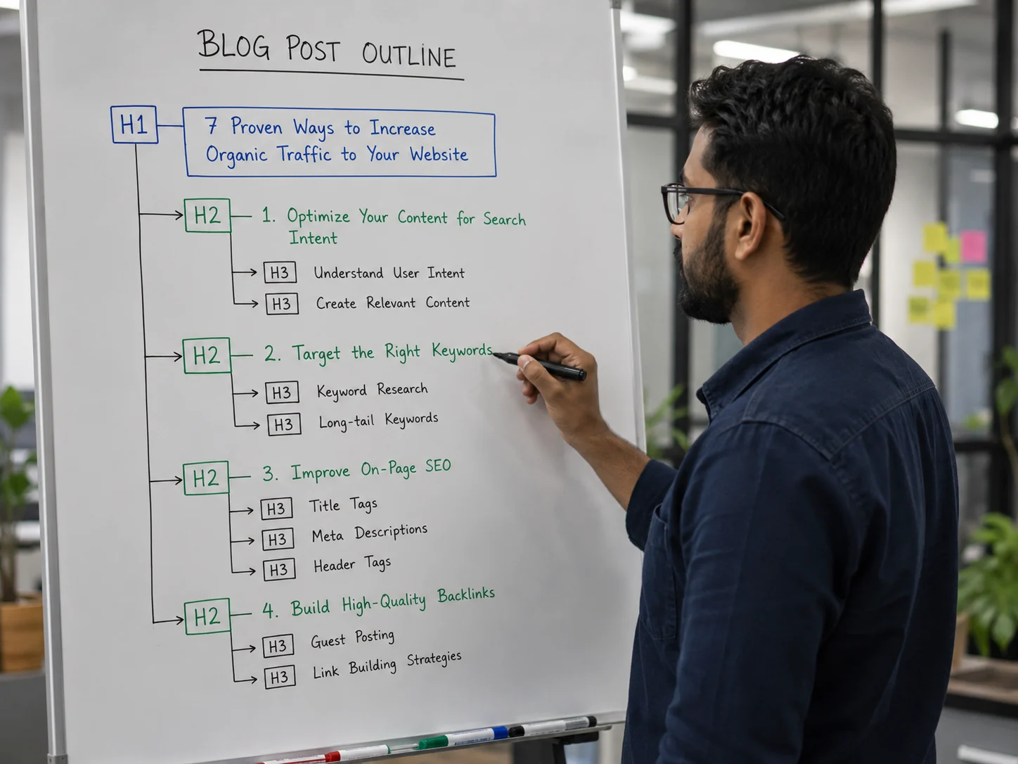 Blog post heading structure for Shopify SEO content