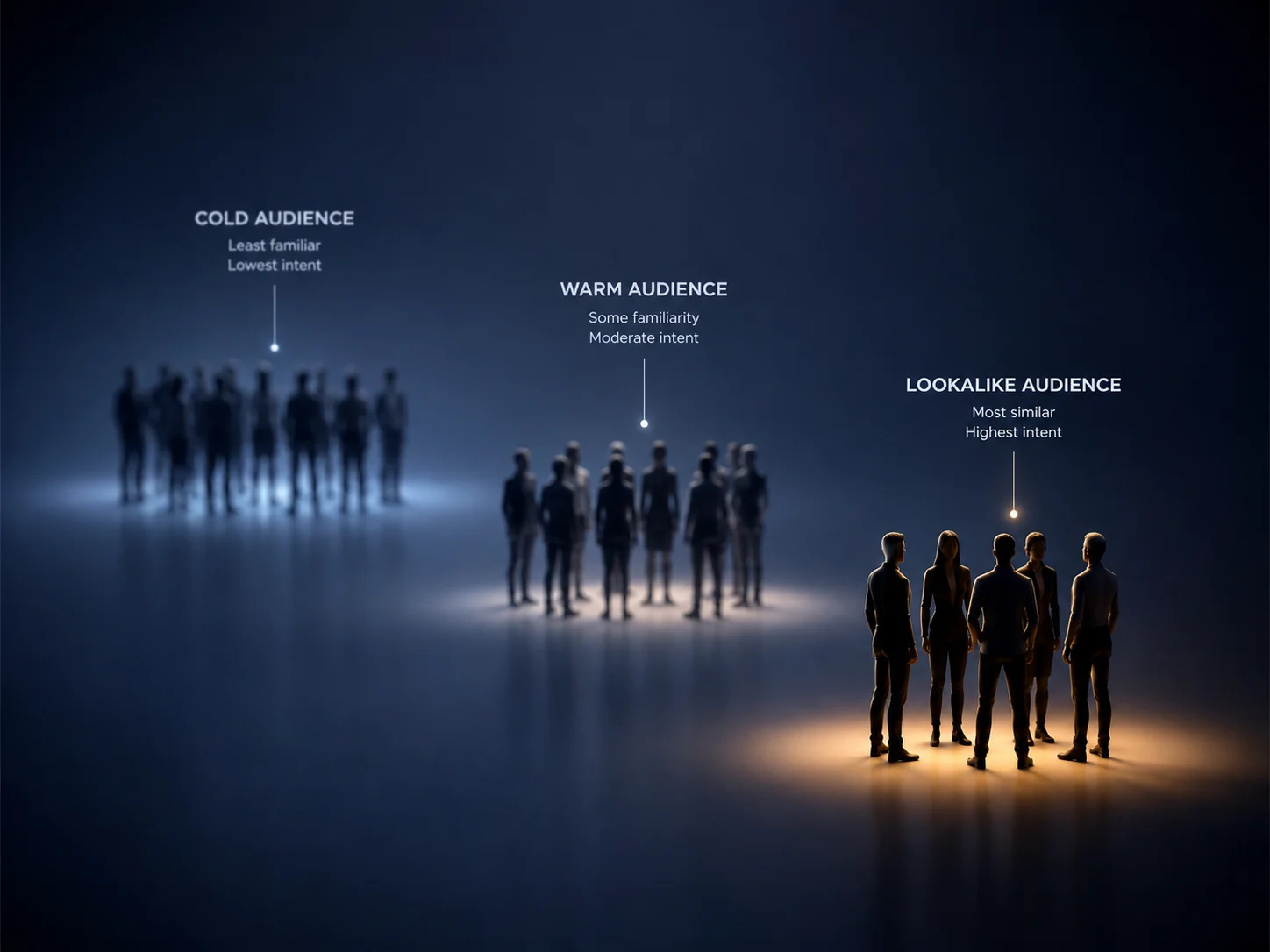 Core custom and lookalike audiences Facebook illustration