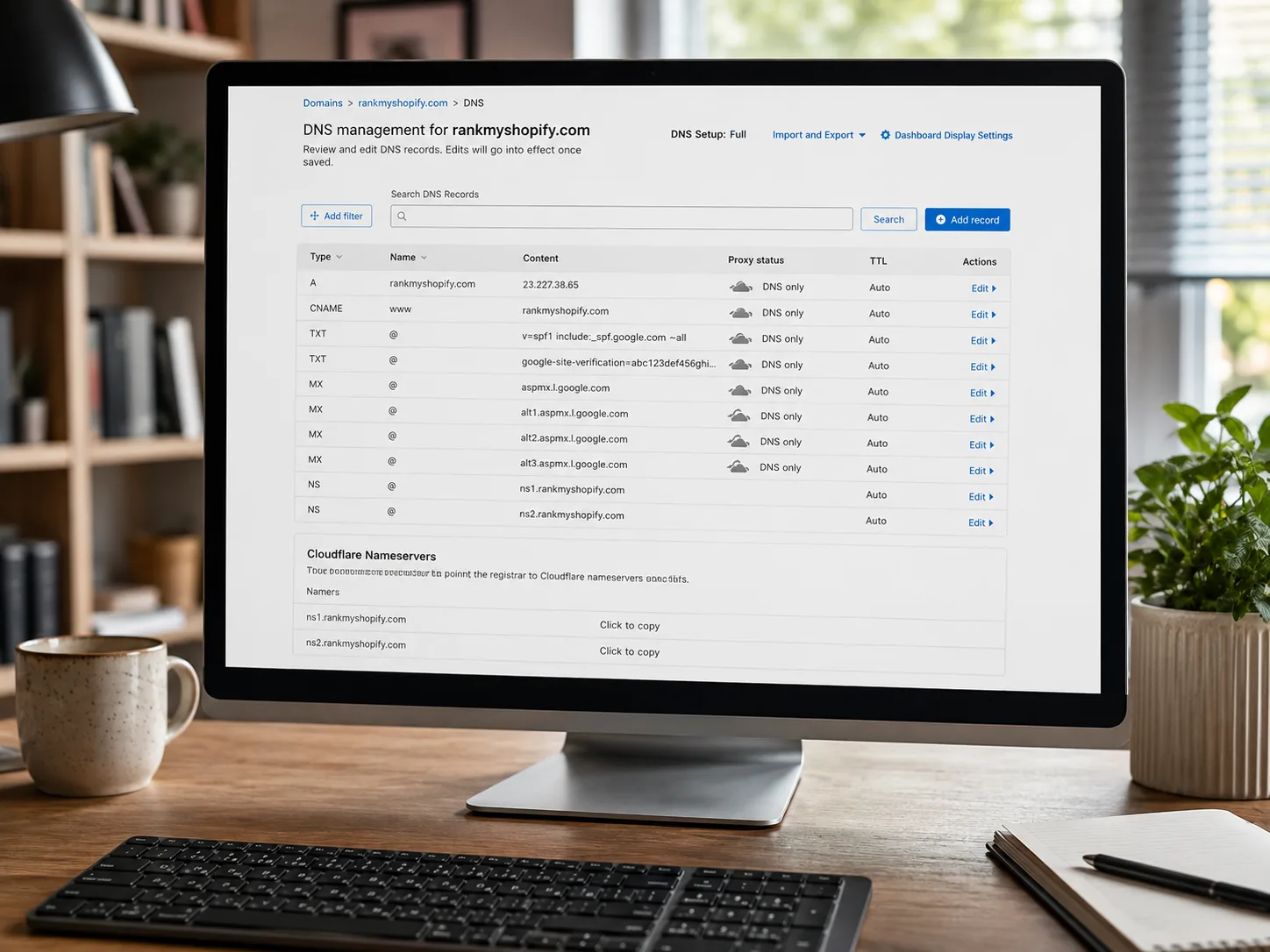 Adding DKIM and SPF DNS records for Klaviyo domain authentication