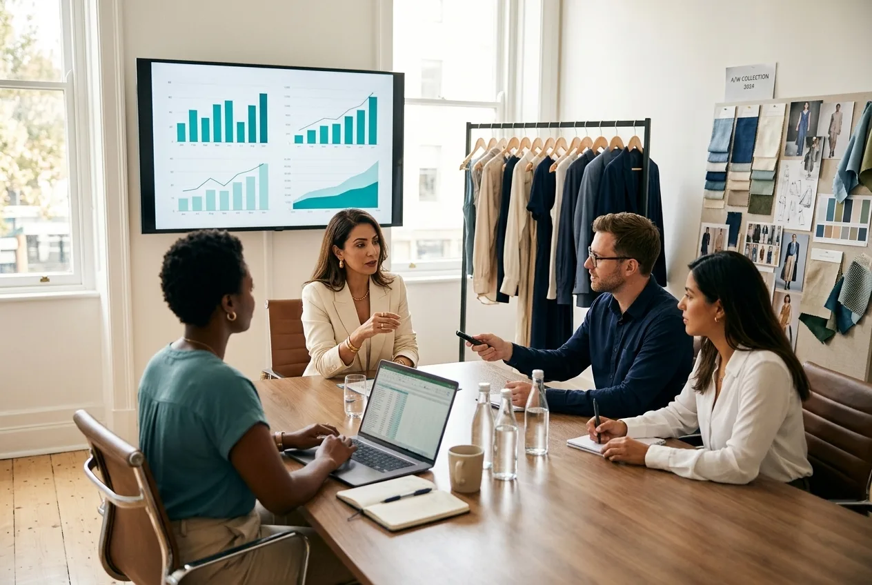 Fashion brand owner meeting an ecommerce agency team