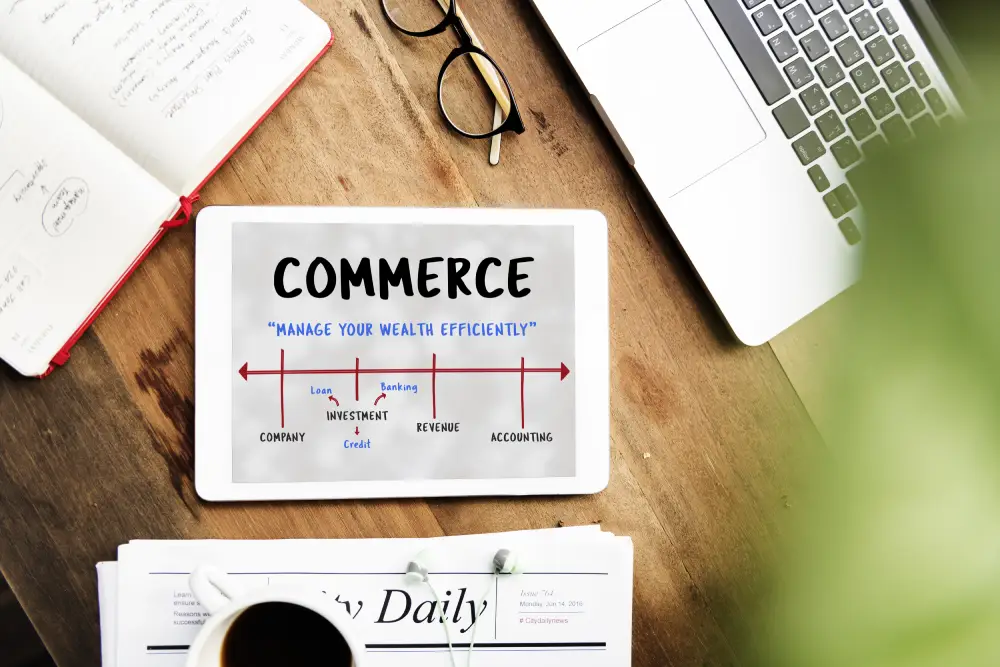 Ecommerce growth and revenue dashboard concept