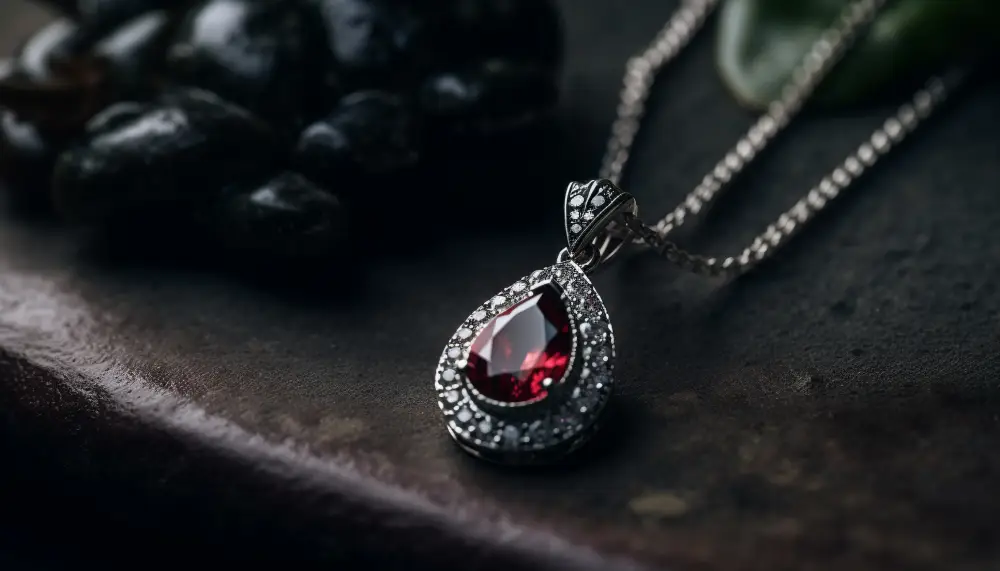 Shiny gemstones and elegant jewelry